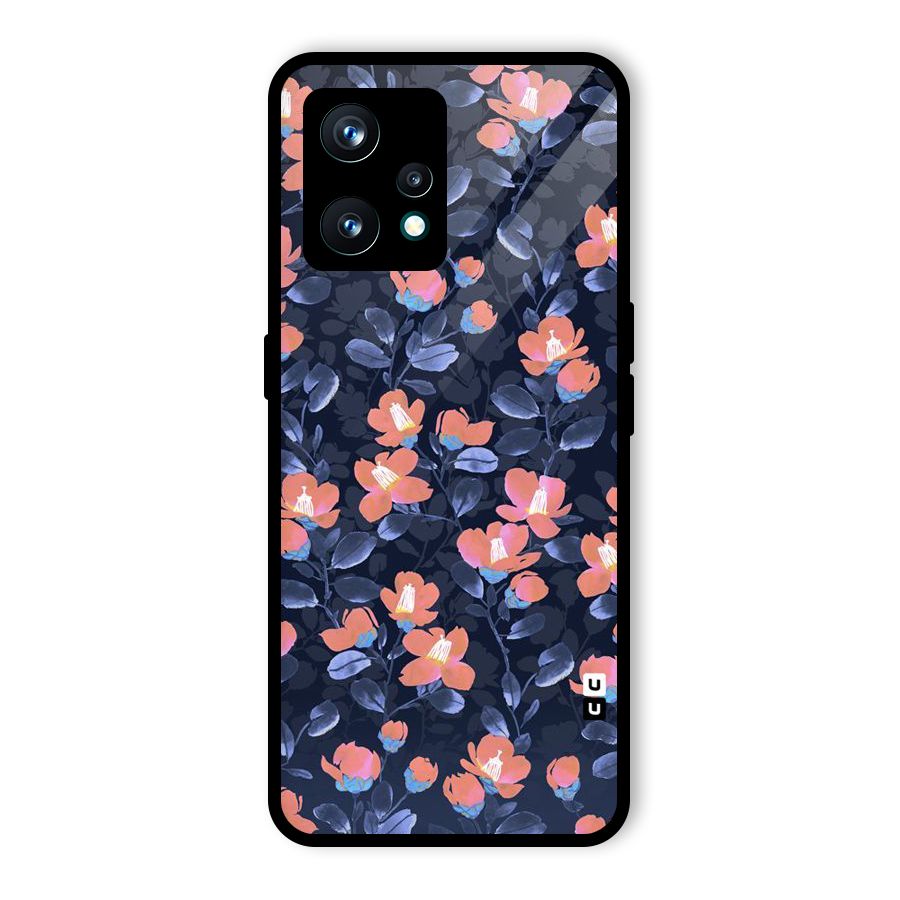 Tiny Peach Flowers Glass Back Case for Realme 9 Pro Plus 5G