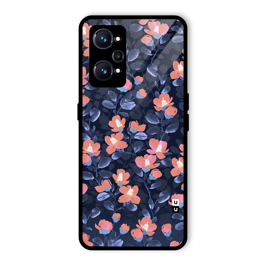 Tiny Peach Flowers Glass Back Case for Realme GT 2