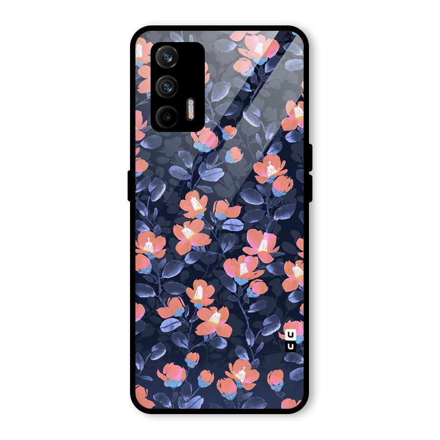 Tiny Peach Flowers Glass Back Case for Realme GT 5G