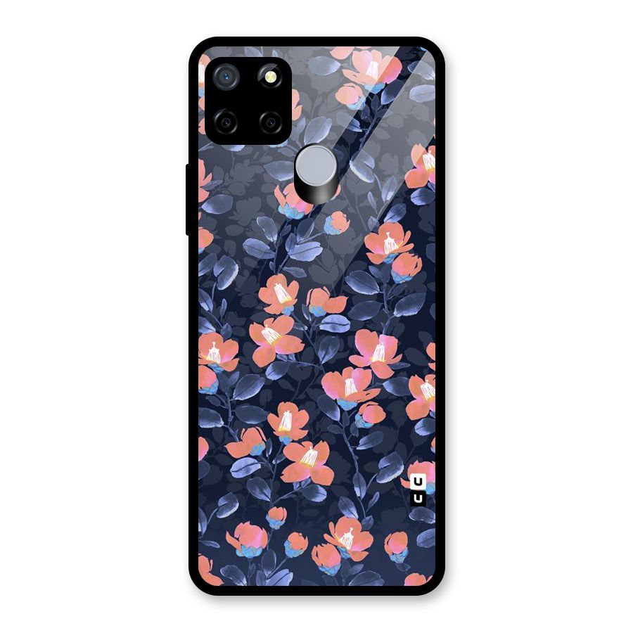 Tiny Peach Flowers Glass Back Case for Realme Narzo 20