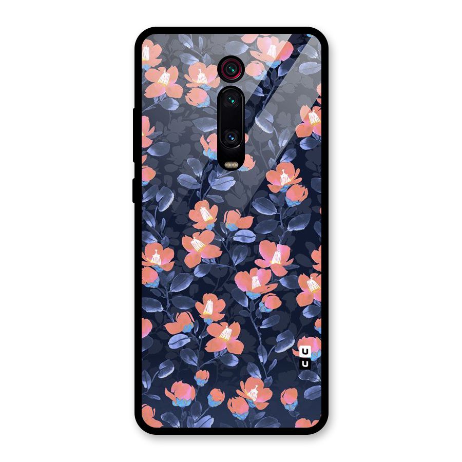 Tiny Peach Flowers Glass Back Case for Redmi K20 Pro