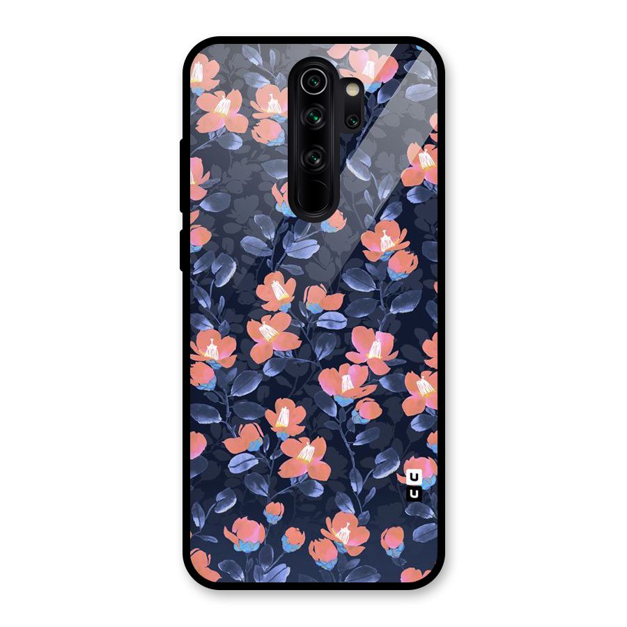 Tiny Peach Flowers Glass Back Case for Redmi Note 8 Pro