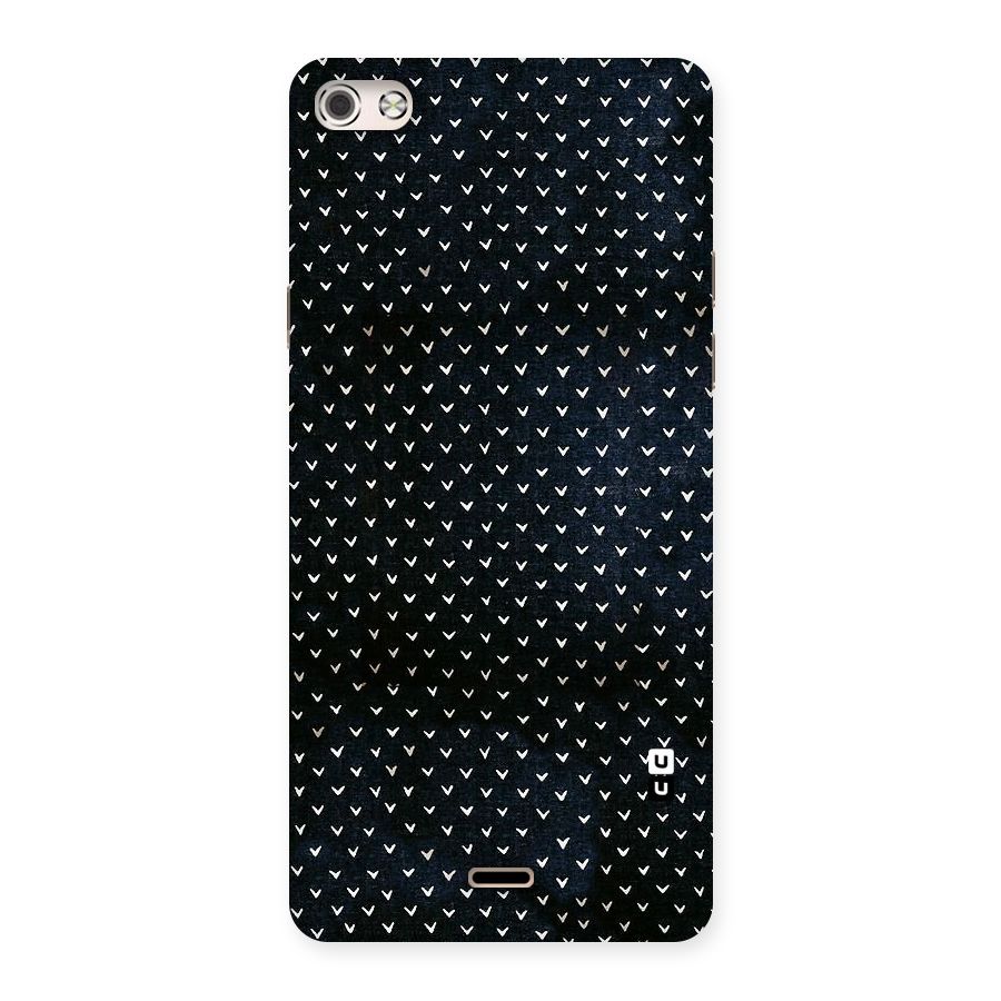 Tiny White Hearts Back Case for Micromax Canvas Silver 5