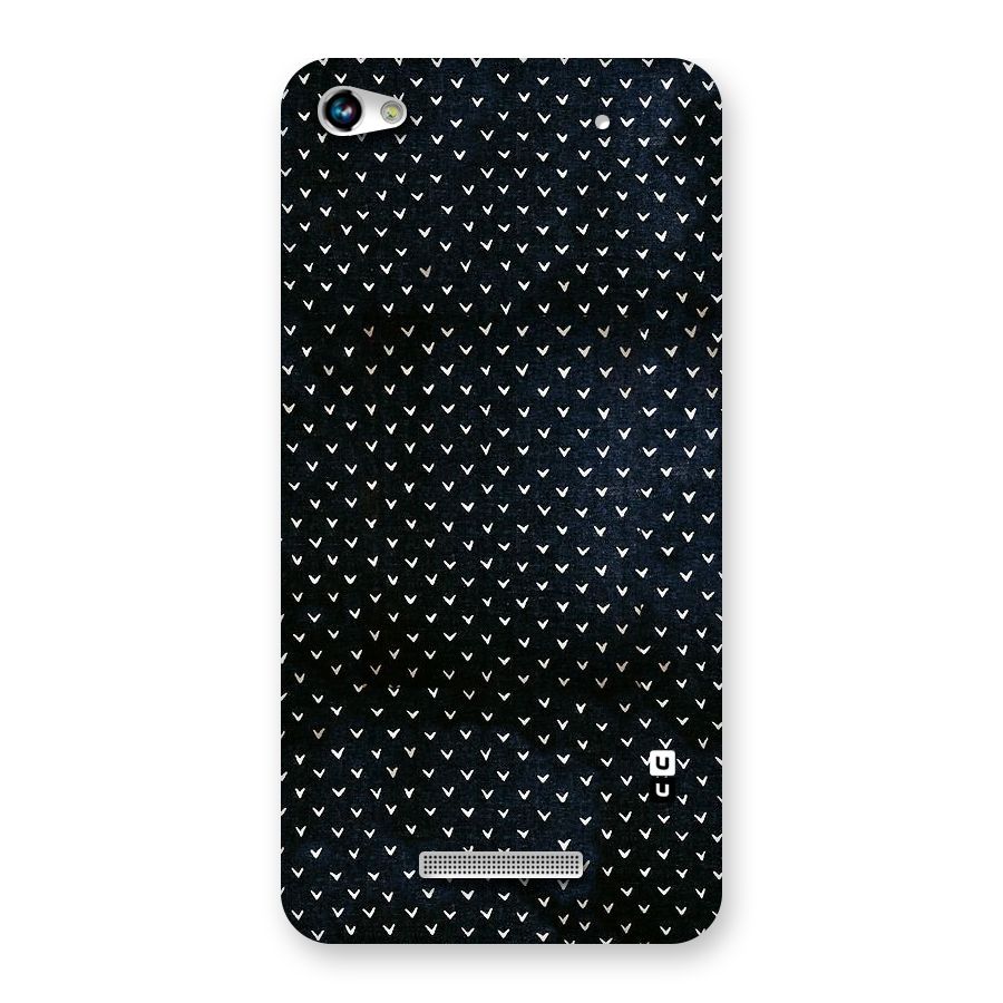 Tiny White Hearts Back Case for Micromax Hue 2