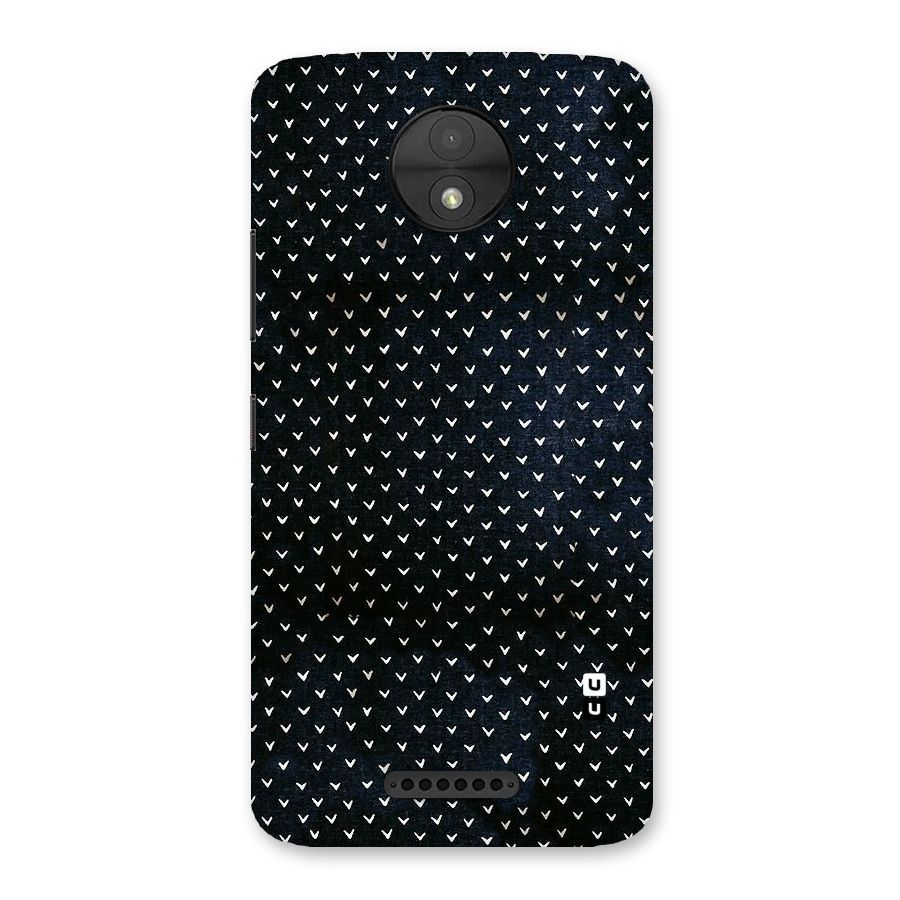 Tiny White Hearts Back Case for Moto C