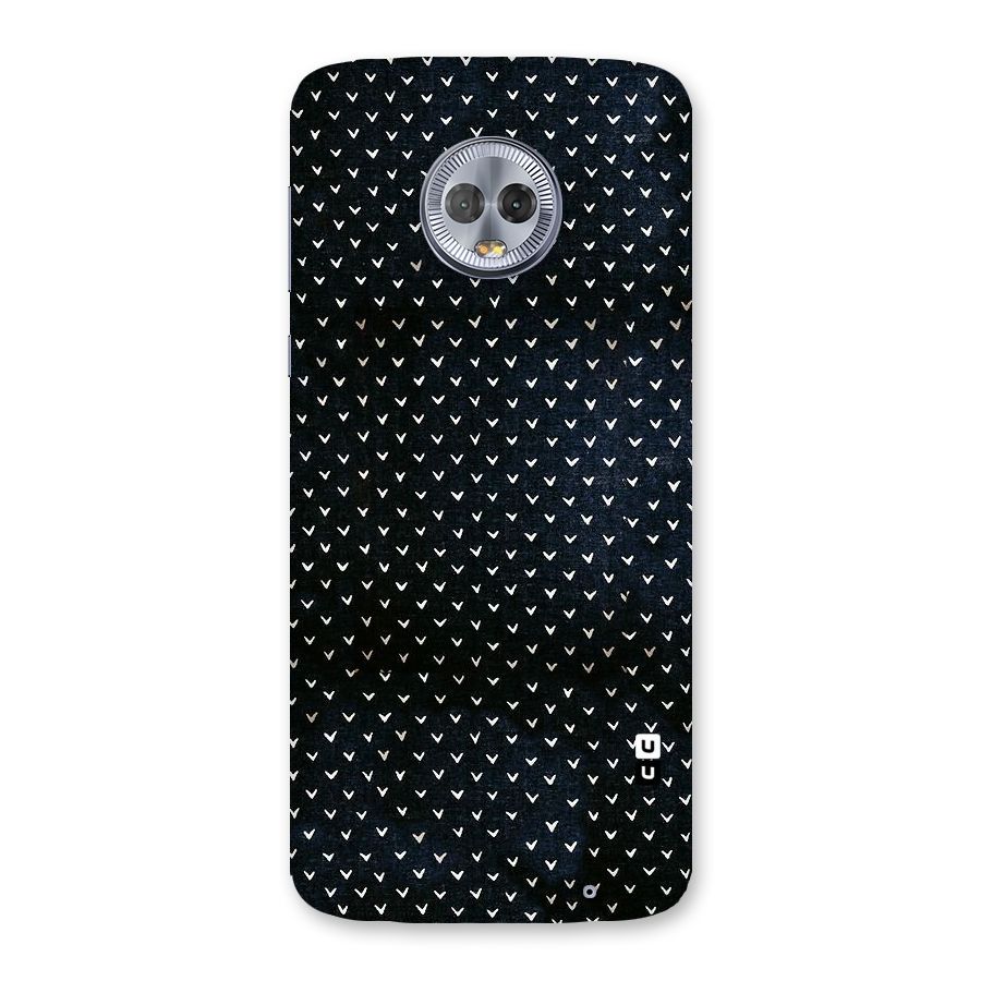 Tiny White Hearts Back Case for Moto G6 Plus