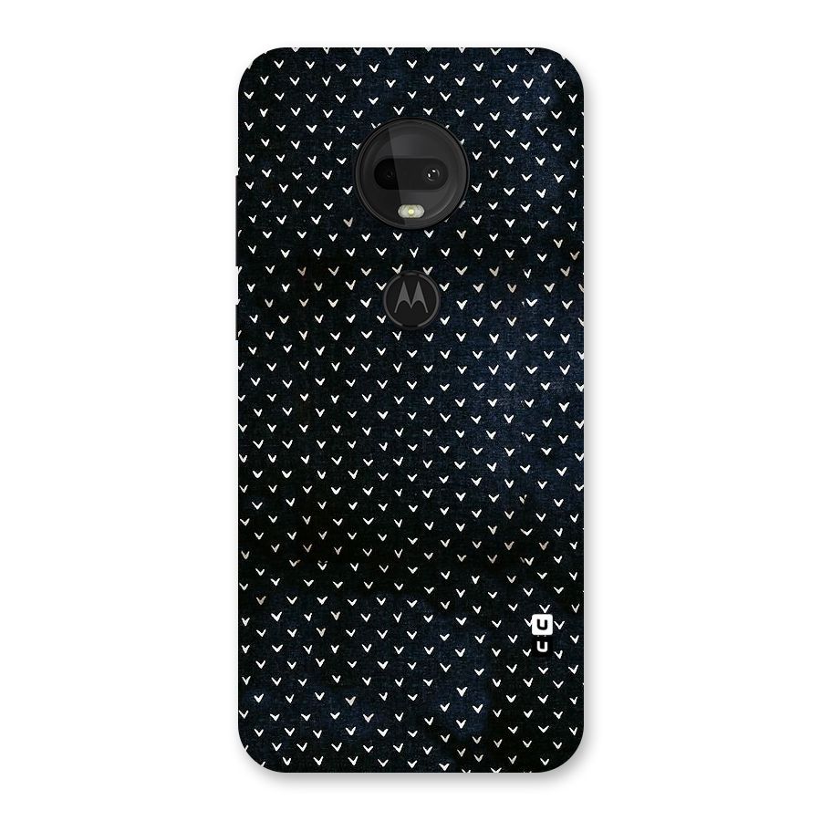 Tiny White Hearts Back Case for Moto G7