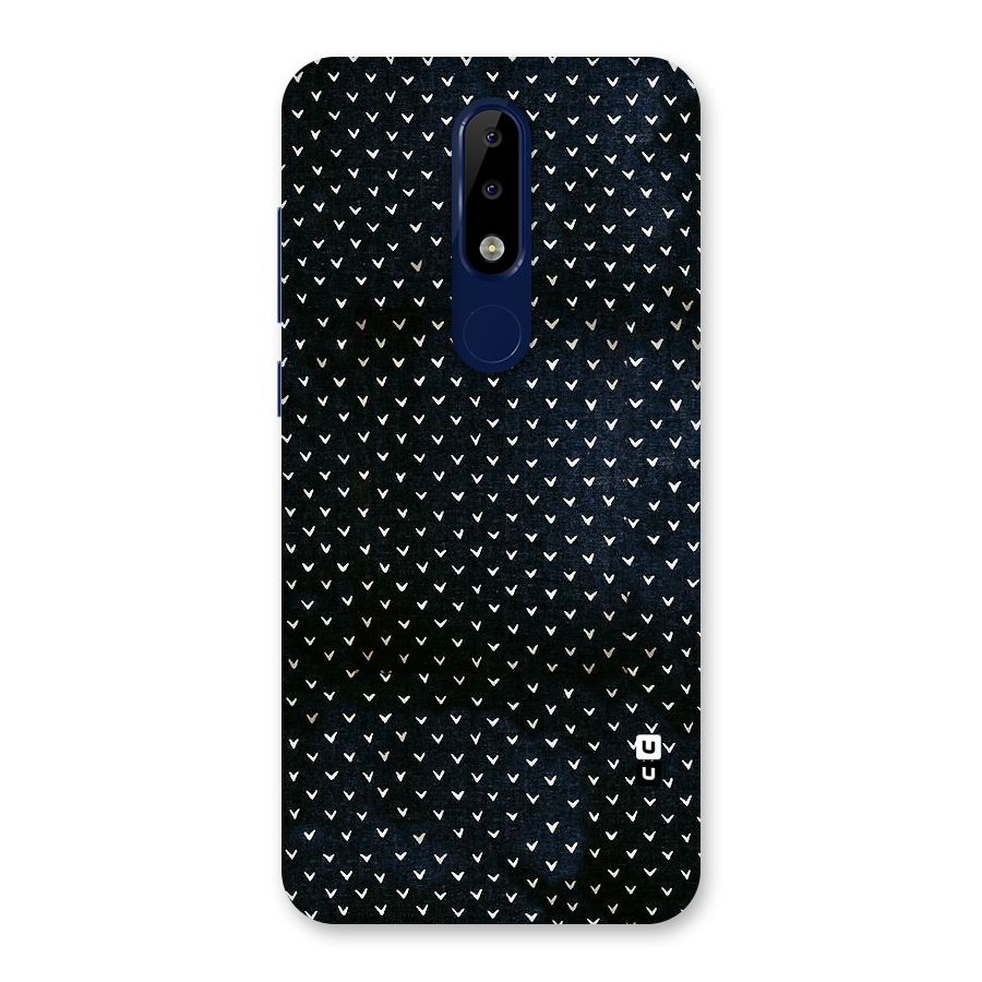 Tiny White Hearts Back Case for Nokia 5.1 Plus