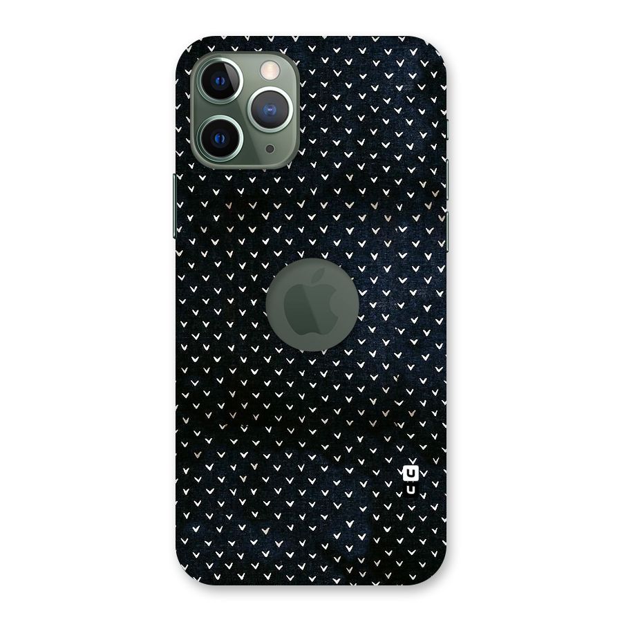 Tiny White Hearts Back Case for iPhone 11 Pro Logo  Cut