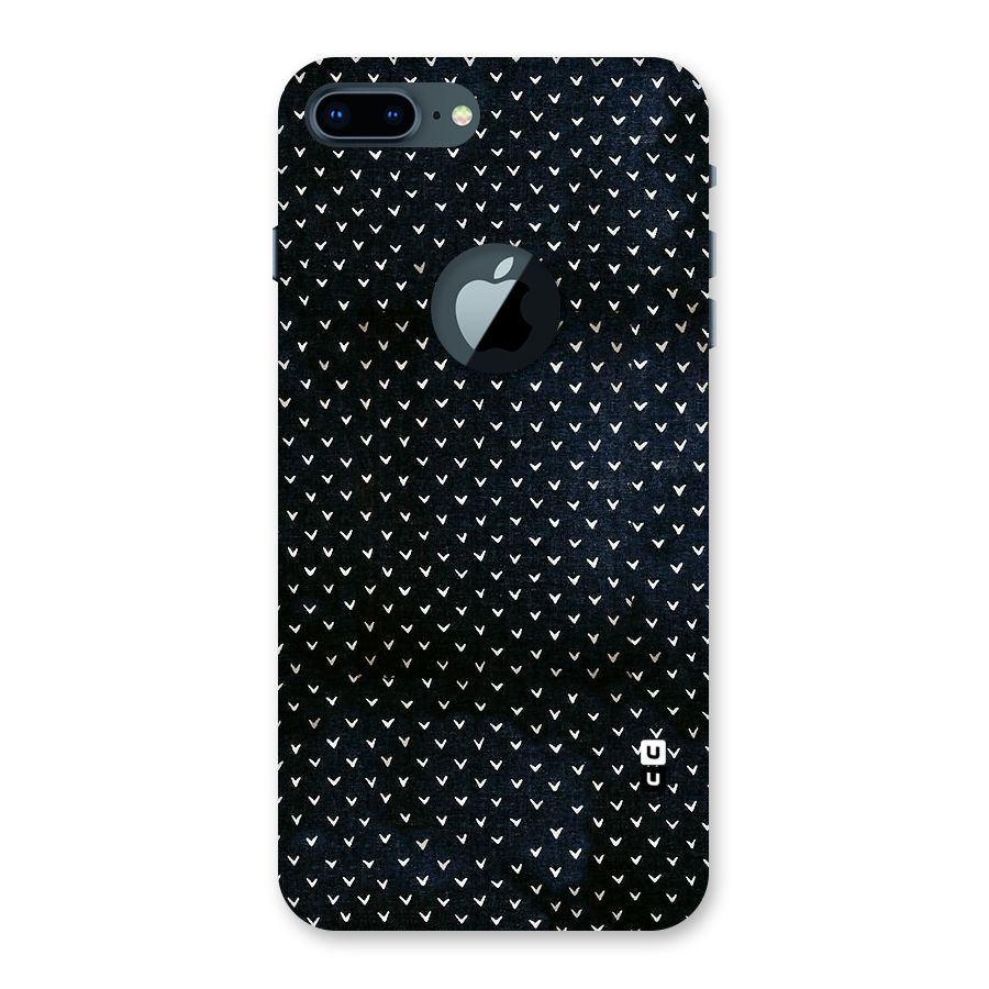Tiny White Hearts Back Case for iPhone 7 Plus Logo Cut