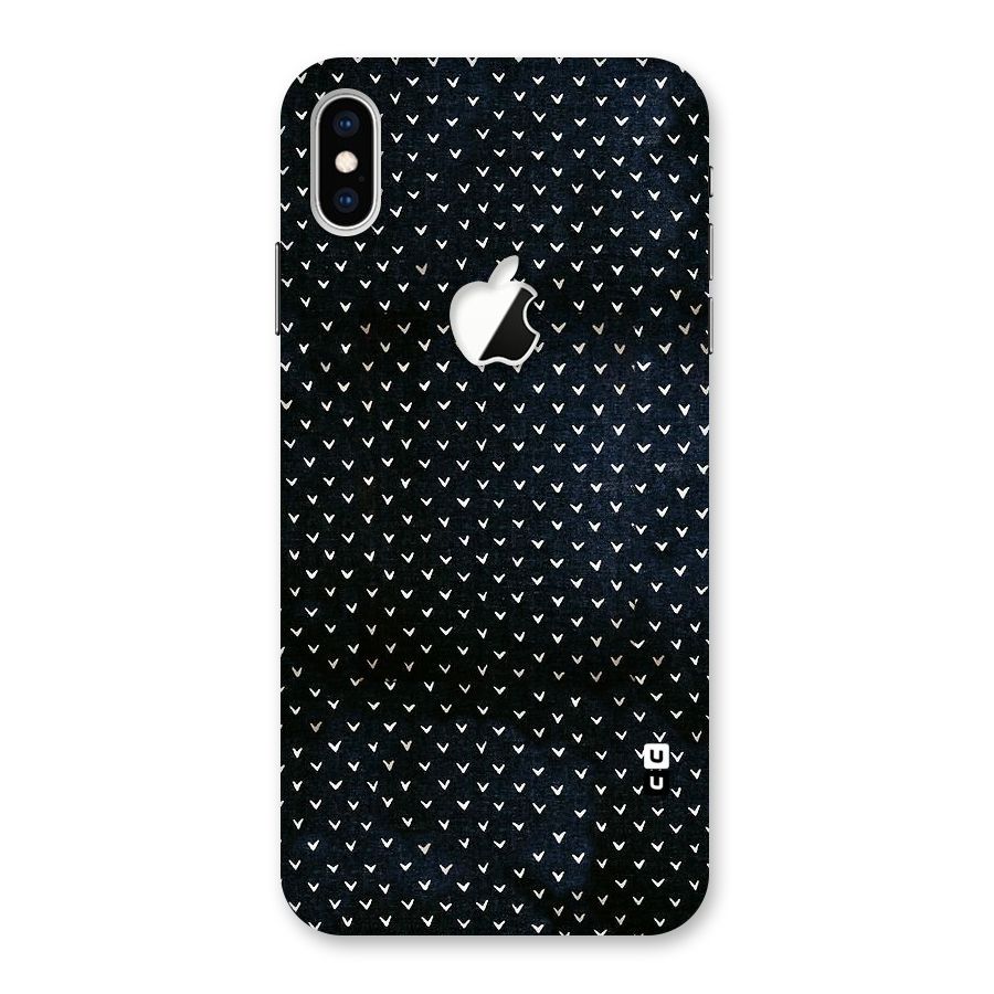 Tiny White Hearts Back Case for iPhone XS Max Apple Cut