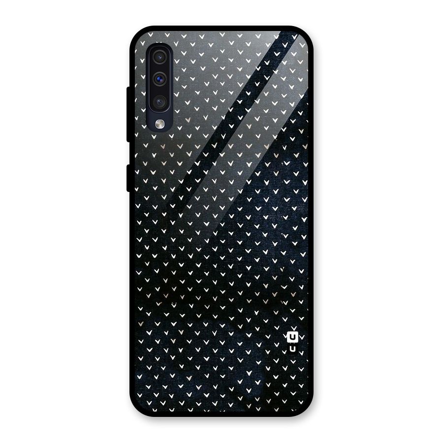 Tiny White Hearts Glass Back Case for Galaxy A50