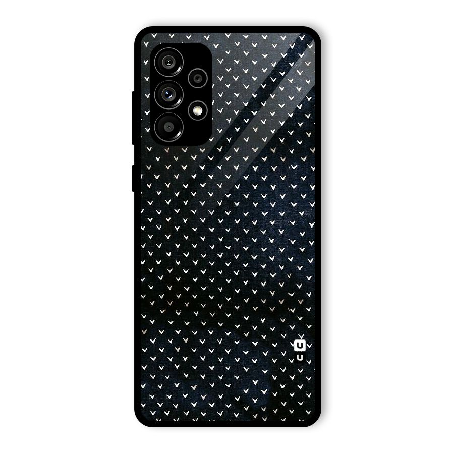 Tiny White Hearts Glass Back Case for Galaxy A73 5G