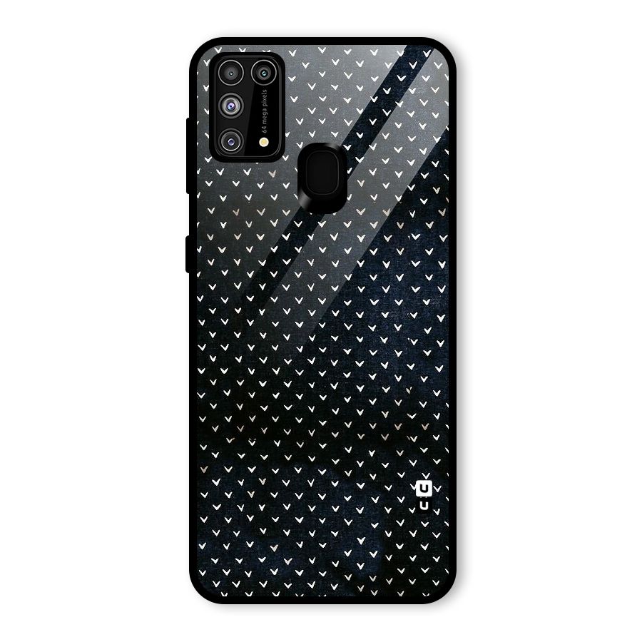 Tiny White Hearts Glass Back Case for Galaxy F41