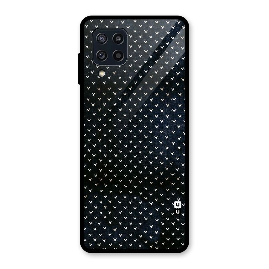 Tiny White Hearts Glass Back Case for Galaxy M32