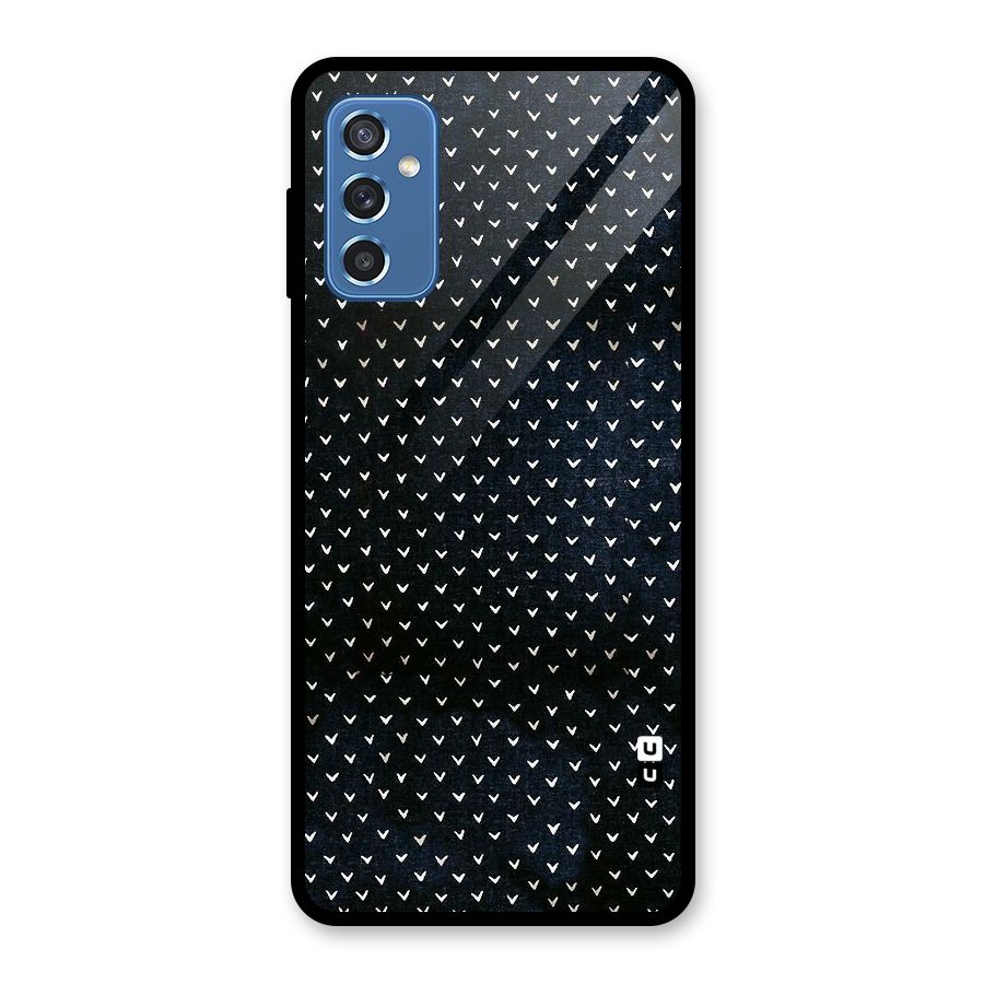 Tiny White Hearts Glass Back Case for Galaxy M52 5G
