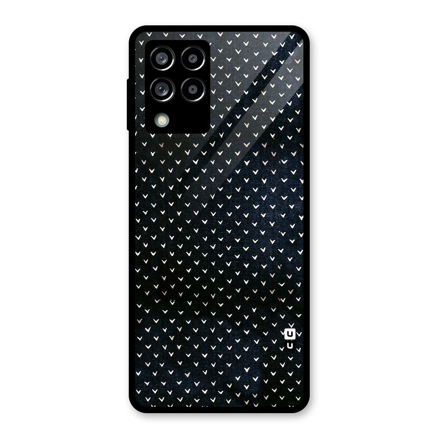 Tiny White Hearts Glass Back Case for Galaxy M53 5G