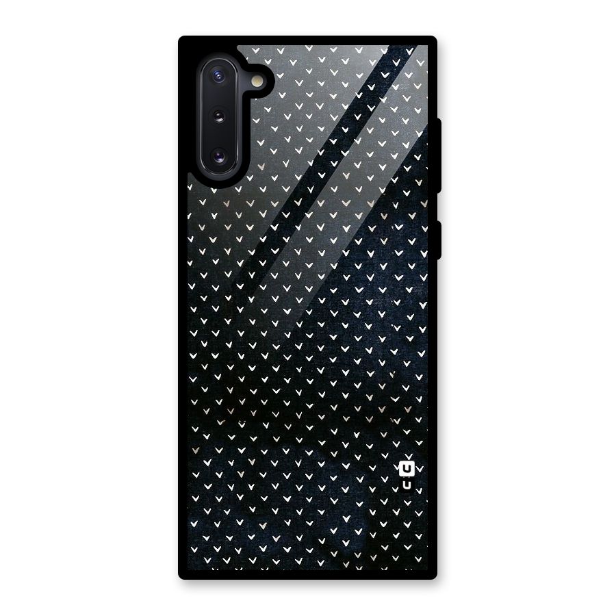 Tiny White Hearts Glass Back Case for Galaxy Note 10