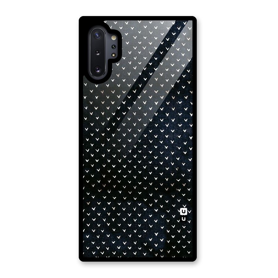 Tiny White Hearts Glass Back Case for Galaxy Note 10 Plus