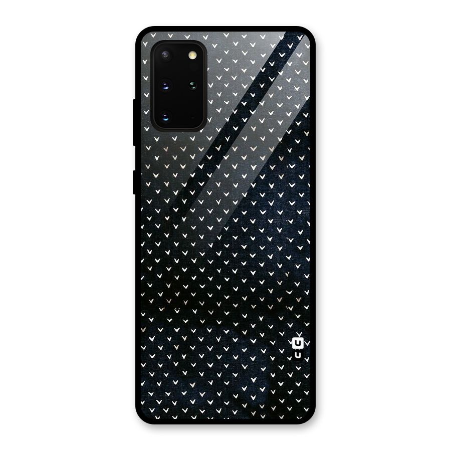 Tiny White Hearts Glass Back Case for Galaxy S20 Plus