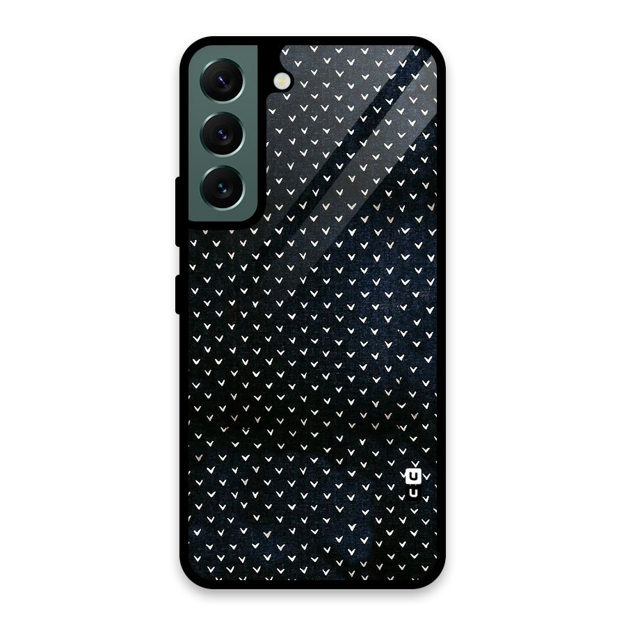 Tiny White Hearts Glass Back Case for Galaxy S22 5G