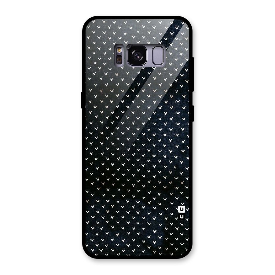 Tiny White Hearts Glass Back Case for Galaxy S8