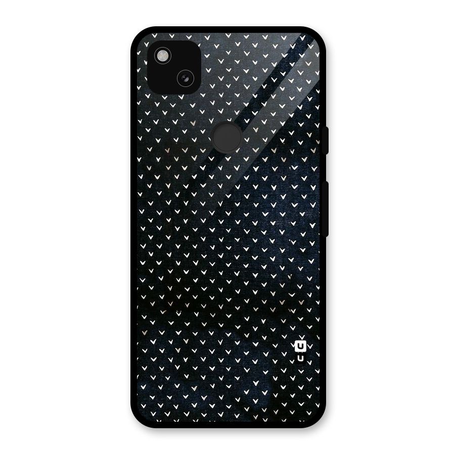 Tiny White Hearts Glass Back Case for Google Pixel 4a