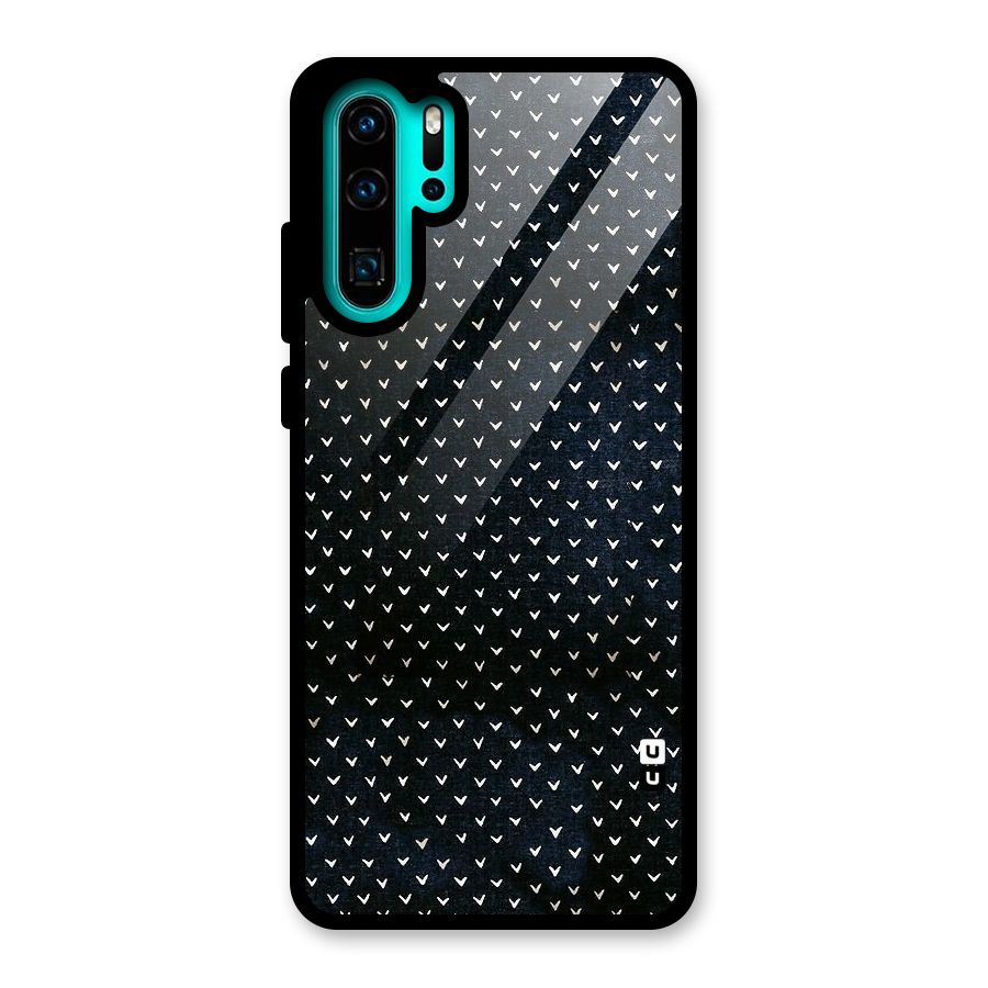 Tiny White Hearts Glass Back Case for Huawei P30 Pro