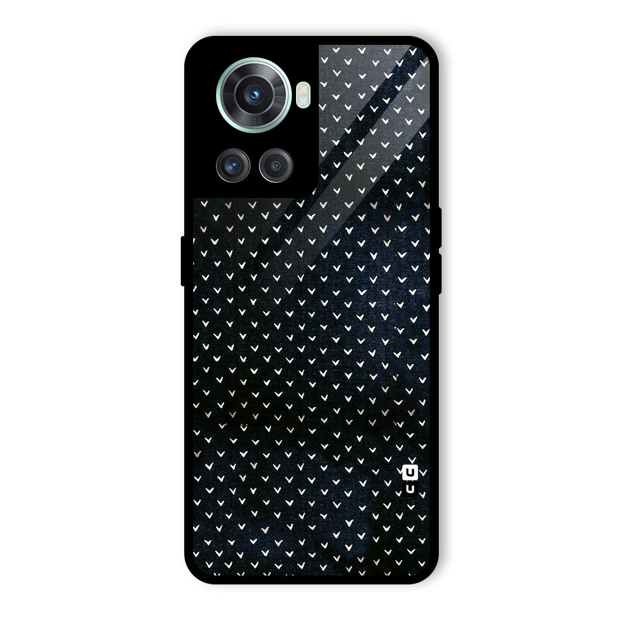 Tiny White Hearts Glass Back Case for OnePlus 10R