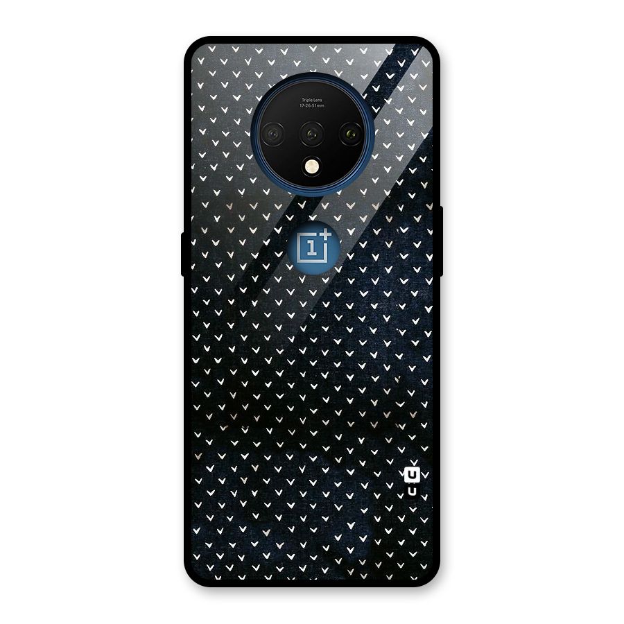 Tiny White Hearts Glass Back Case for OnePlus 7T