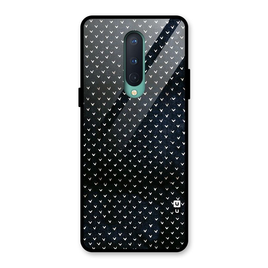 Tiny White Hearts Glass Back Case for OnePlus 8