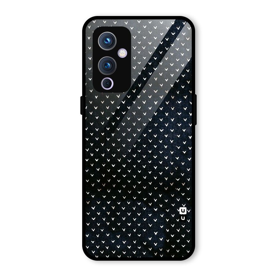 Tiny White Hearts Glass Back Case for OnePlus 9