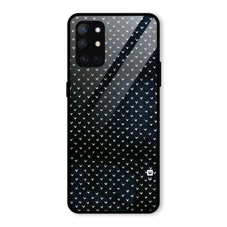 Tiny White Hearts Glass Back Case for OnePlus 9R