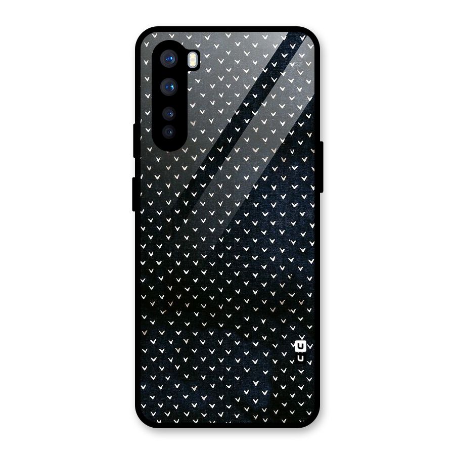 Tiny White Hearts Glass Back Case for OnePlus Nord