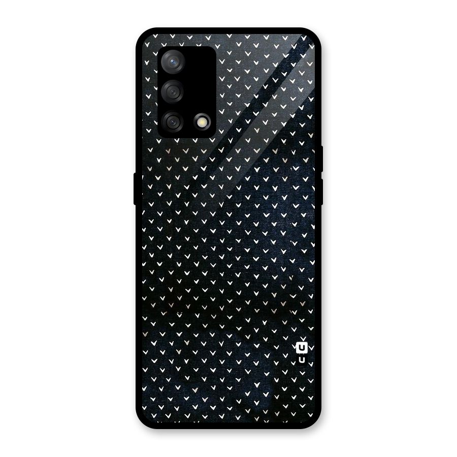 Tiny White Hearts Glass Back Case for Oppo F19