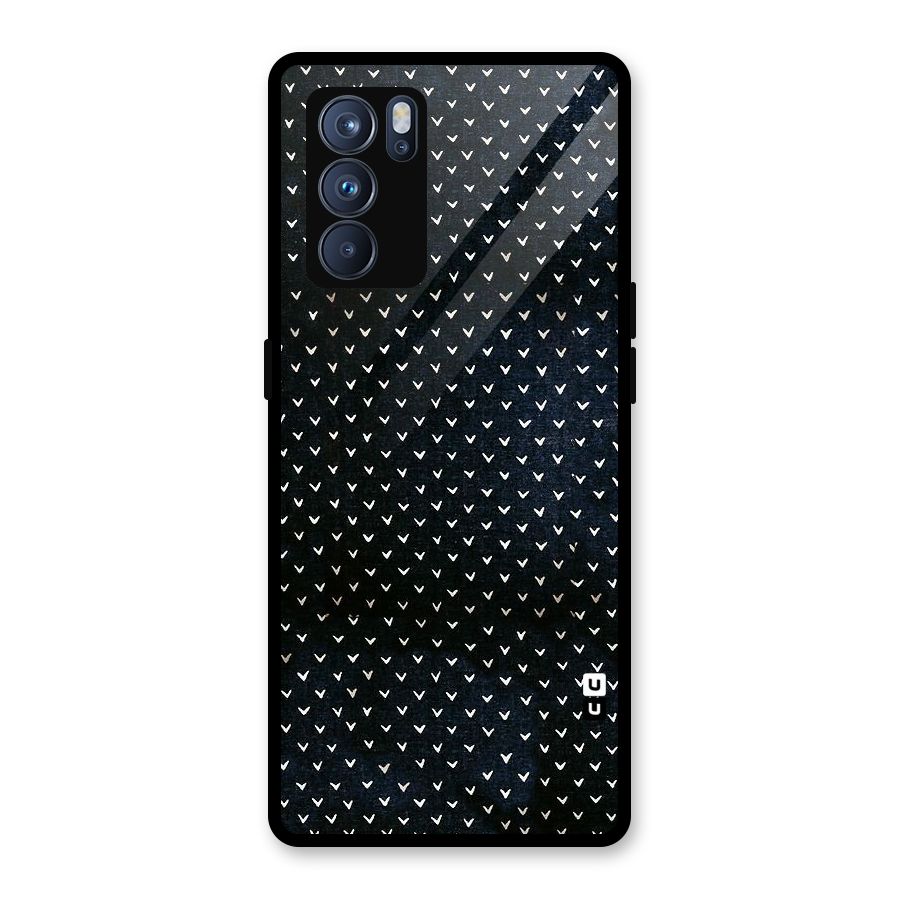 Tiny White Hearts Glass Back Case for Oppo Reno6 Pro 5G
