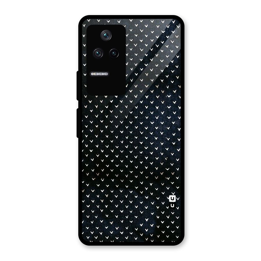 Tiny White Hearts Glass Back Case for Poco F4 5G