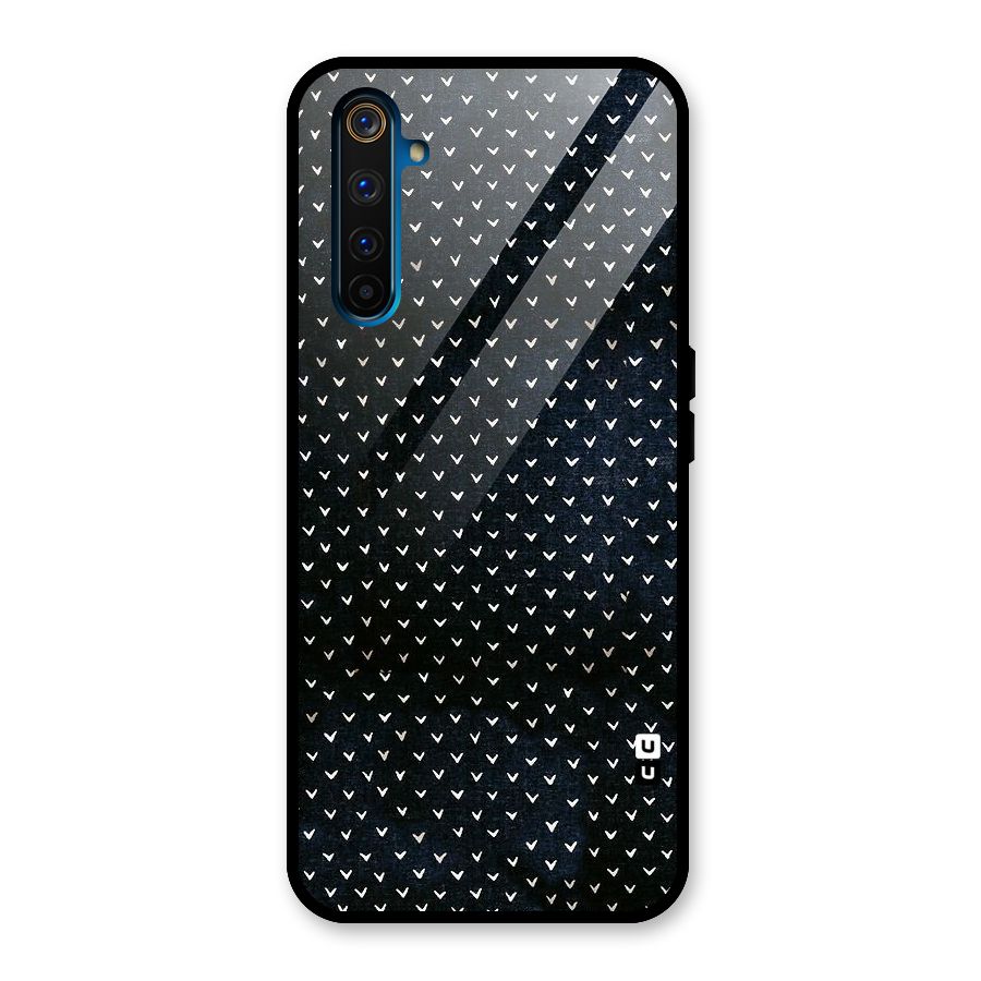 Tiny White Hearts Glass Back Case for Realme 6 Pro