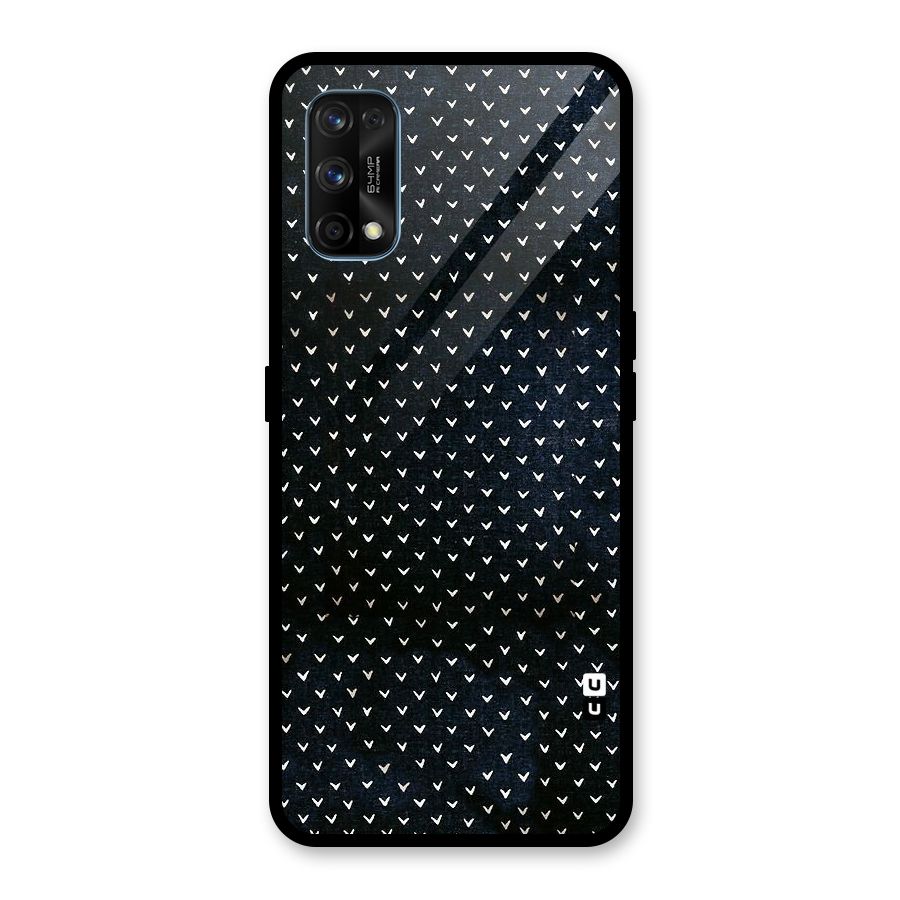 Tiny White Hearts Glass Back Case for Realme 7 Pro