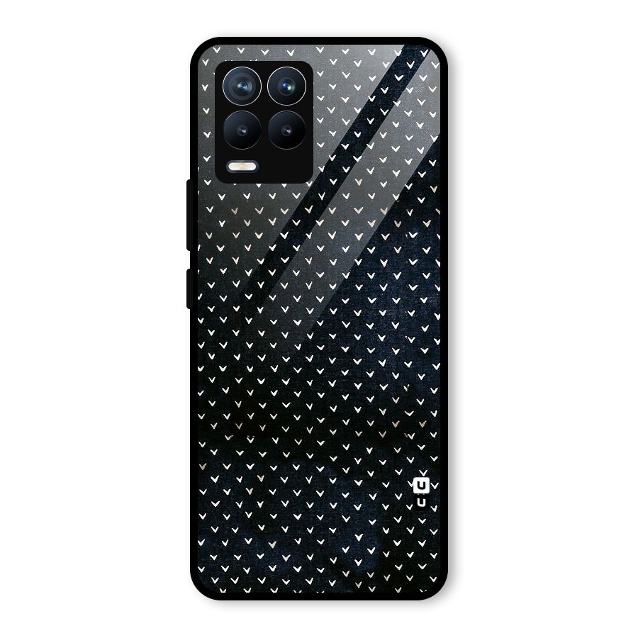 Tiny White Hearts Glass Back Case for Realme 8