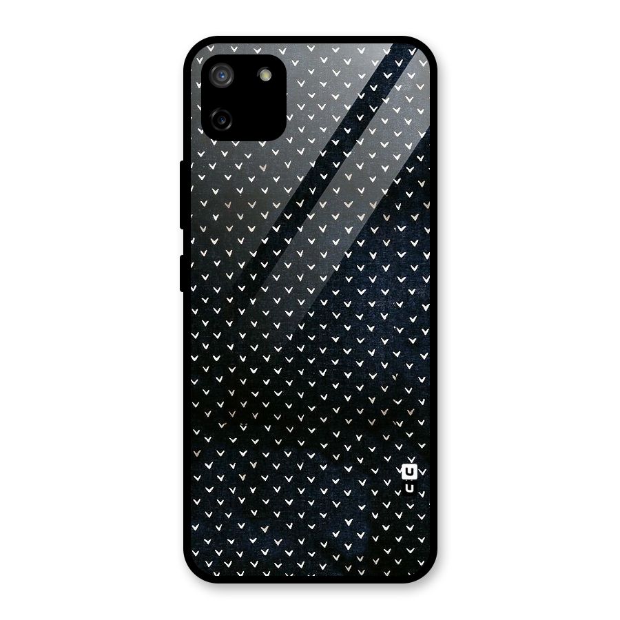 Tiny White Hearts Glass Back Case for Realme C11