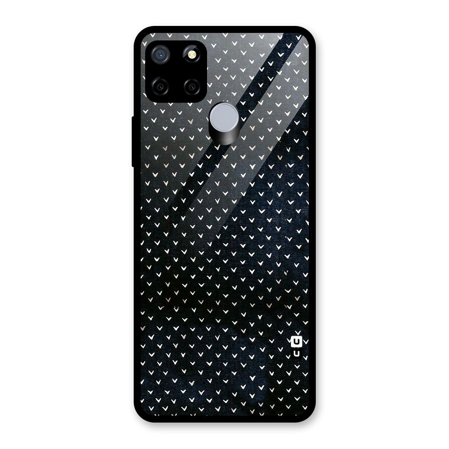 Tiny White Hearts Glass Back Case for Realme C15