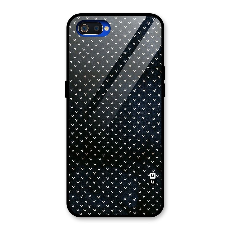 Tiny White Hearts Glass Back Case for Realme C2