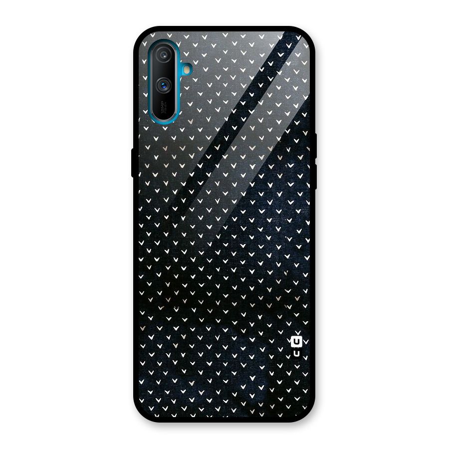 Tiny White Hearts Glass Back Case for Realme C3