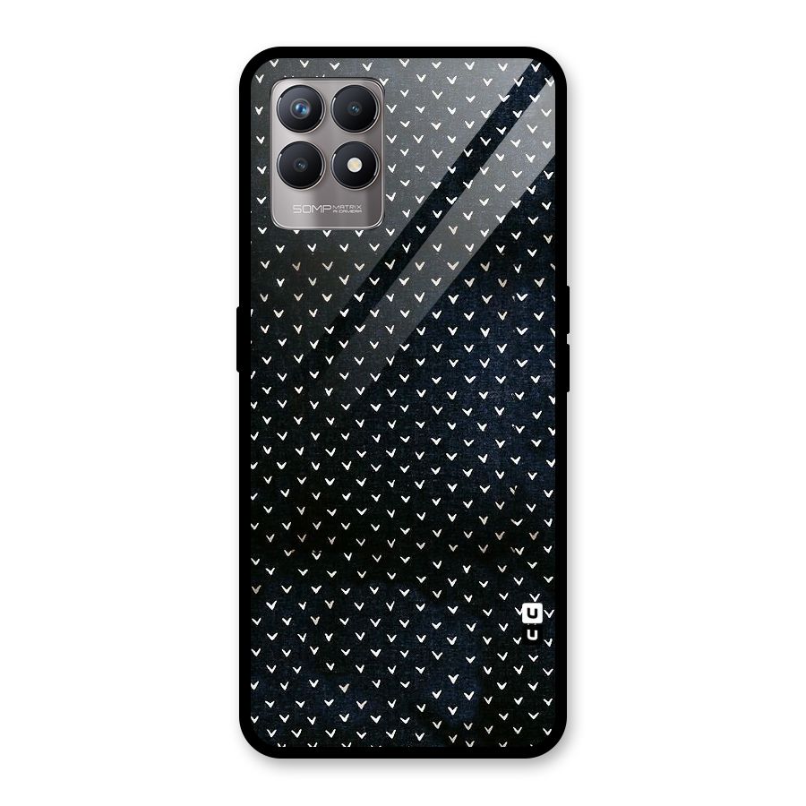 Tiny White Hearts Glass Back Case for Realme Narzo 50
