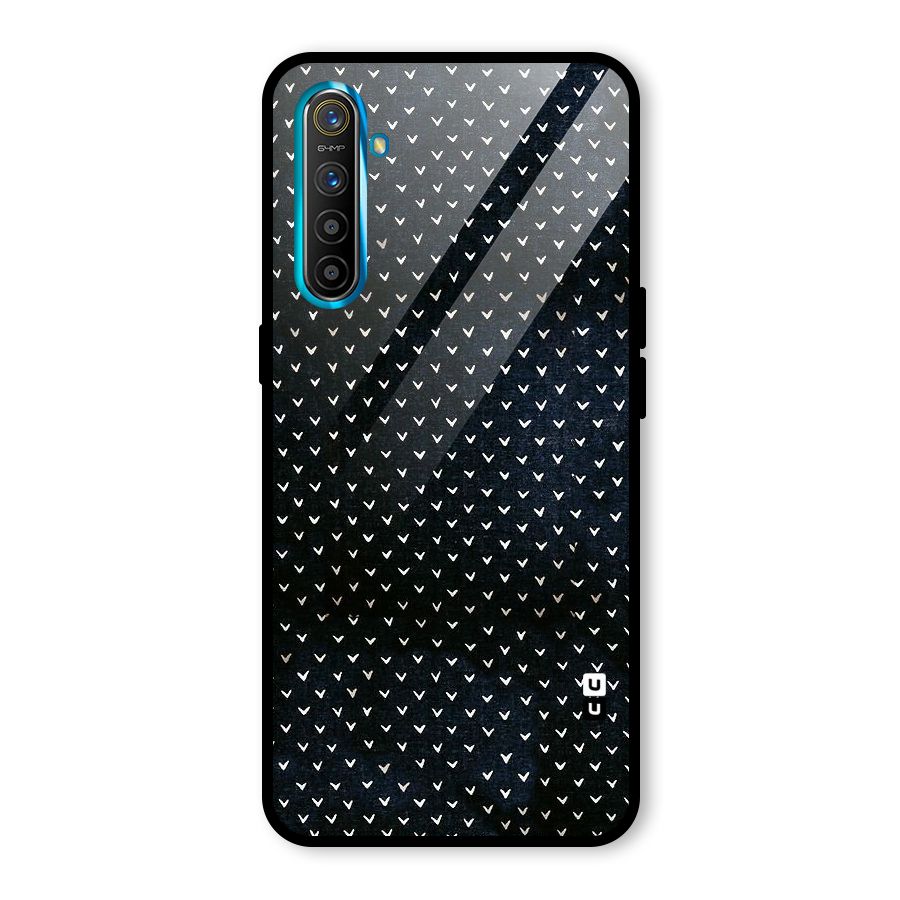 Tiny White Hearts Glass Back Case for Realme XT