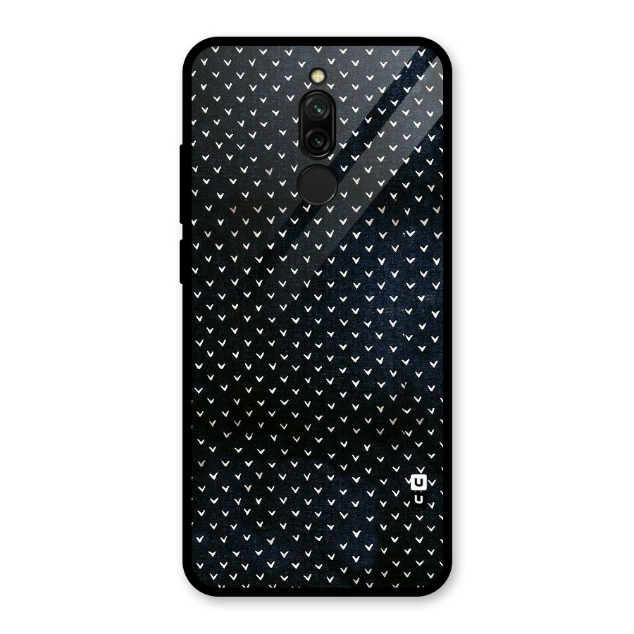 Tiny White Hearts Glass Back Case for Redmi 8