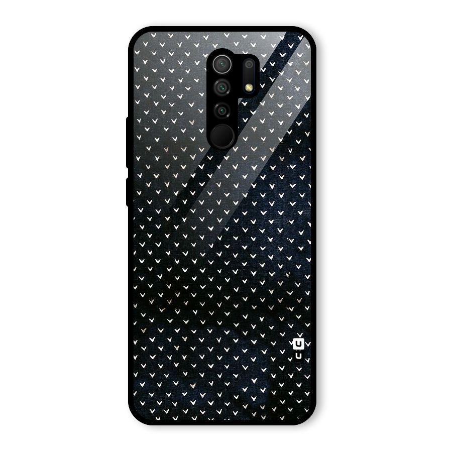 Tiny White Hearts Glass Back Case for Redmi 9 Prime