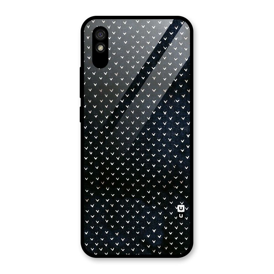Tiny White Hearts Glass Back Case for Redmi 9i