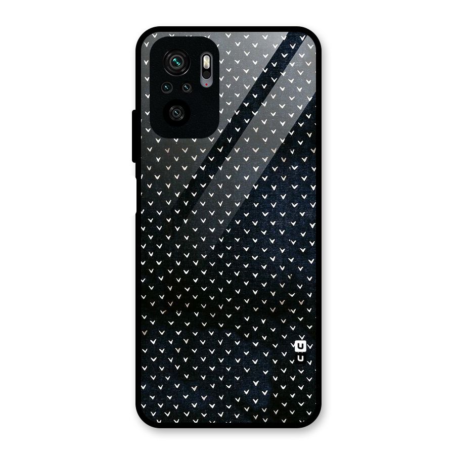 Tiny White Hearts Glass Back Case for Redmi Note 10S